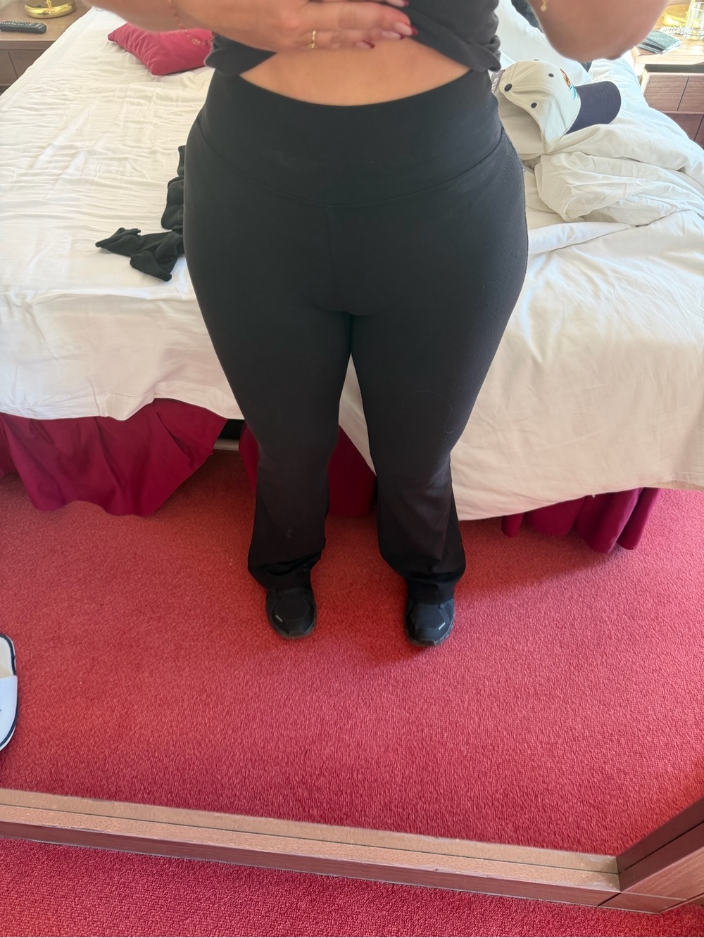 Lululemon Black High-Waist Flared Leggings - Picture 2 of 3